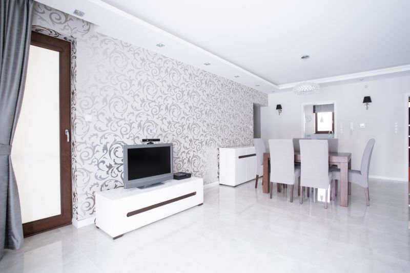 Modern Interior with Wallpapers